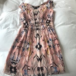 JCrew Patterned Pink Dress